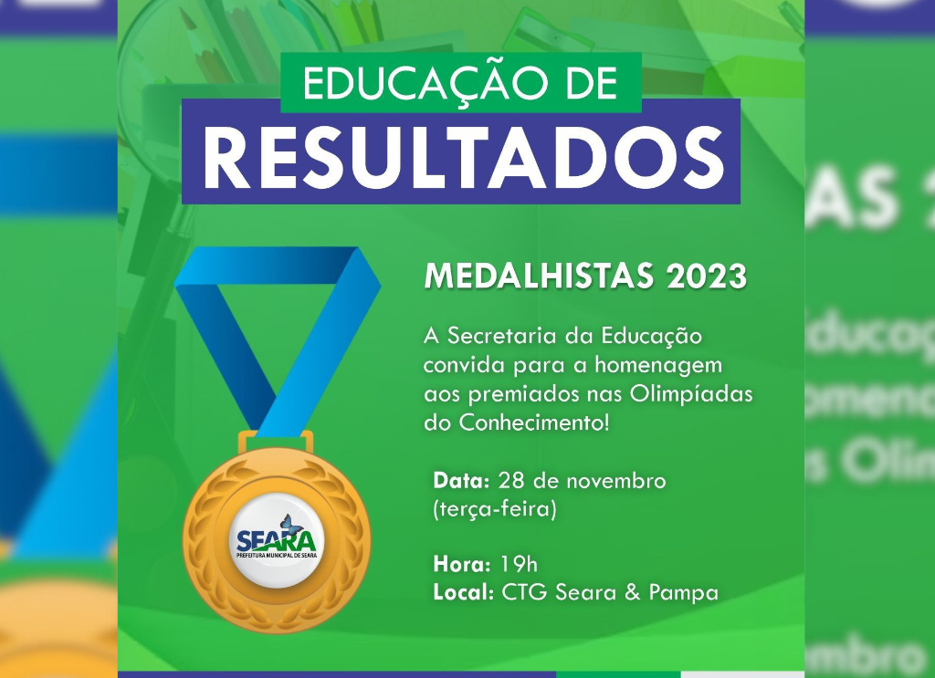 Homenagem e entrega de mais de 500 medalhas aos estudantes será